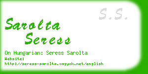 sarolta seress business card